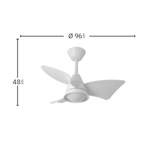 Ventilador de techo LED Jaguar CCT Dim (30W)