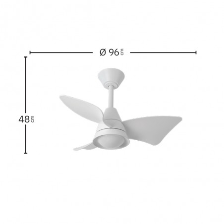 Ventilador de techo LED Jaguar CCT Dim (30W)