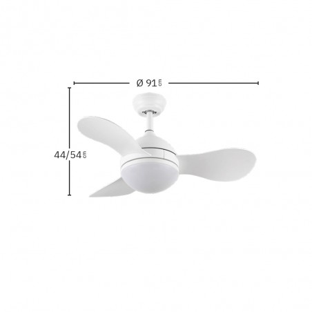 Ventilador de techo LED Solido CCT (24W)