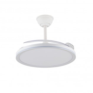 Ventilador LED con aspas retráctiles Astor CCT Dim (45+9W)