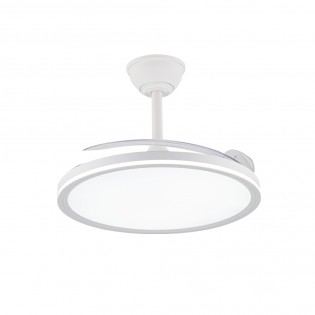 Ventilador LED con aspas retráctiles Astor CCT Dim (45+9W)