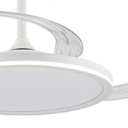 Ventilador LED con aspas retráctiles Astor CCT Dim (45+9W)