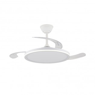 Ventilador LED con aspas retráctiles Astor CCT Dim (45+9W)