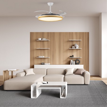 Ventilador LED aspas plegables Panam L CCT Dim (80W)