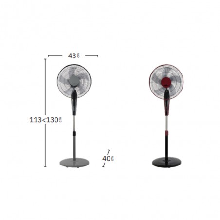 Ventilador de pie Borlon (40W)