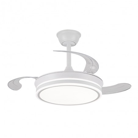 Ventilador LED aspas retráctiles Evo Mini CCT Dim Smart (46W)