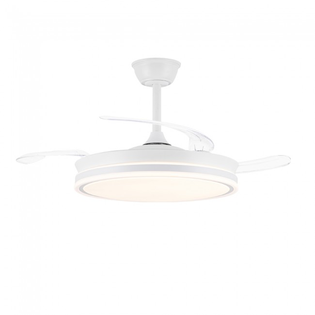 Ventilador LED aspas retráctiles Evo CCT Dim Smart (72W)
