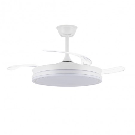 Ventilador LED aspas retráctiles Evo CCT Dim Smart (72W)