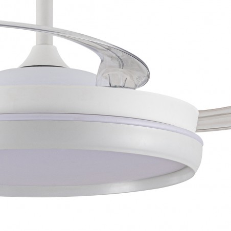 Ventilador LED aspas retráctiles Charly Evo CCT Dim Smart (72W)