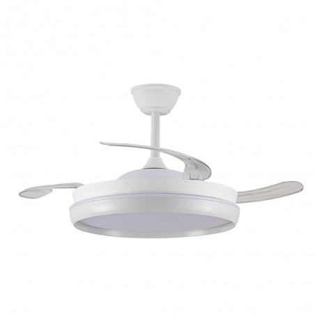 Ventilador LED aspas retráctiles Charly Evo CCT Dim Smart (72W)