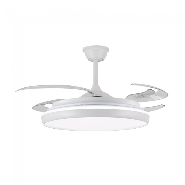 Ventilador LED aspas retráctiles Charly L CCT Dim (80W)