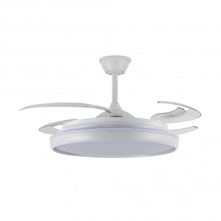 Ventilador LED aspas retráctiles Charly L CCT Dim (80W)