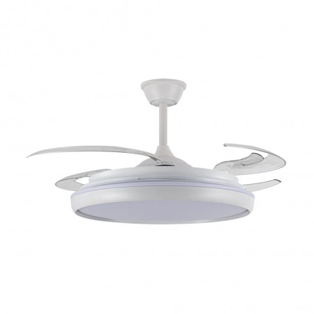 Ventilador LED aspas retráctiles Charly L CCT Dim (80W)