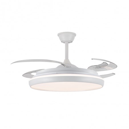 Ventilador LED aspas retráctiles Charly L CCT Dim (80W)