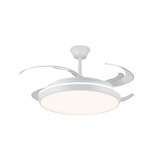 Ventilador LED aspas retráctiles Charly L CCT Dim (80W)