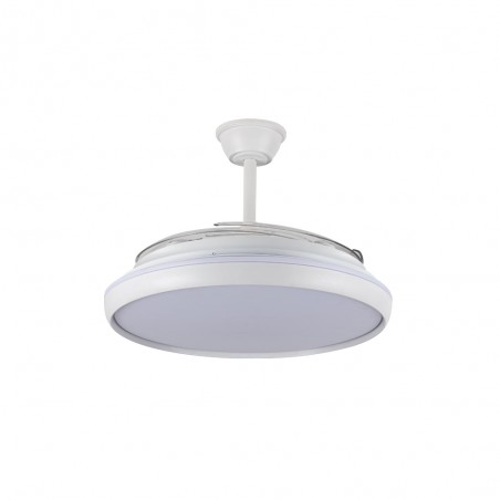 Ventilador LED aspas retráctiles Charly L CCT Dim (80W)