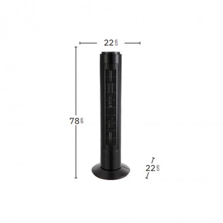 Ventilador de mesa torre Picaro 3 Velocidades (50W)