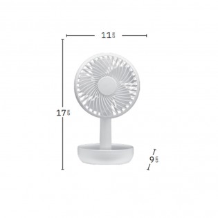 Miniventilador recargable con USB Lemosin (5W)