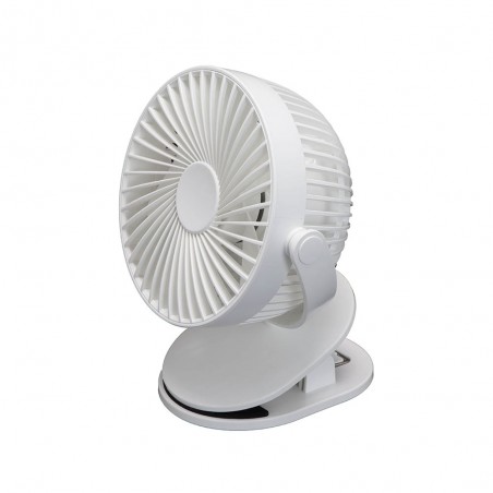 Ventilador con pinza y batería recargable Peñafiel (5W)