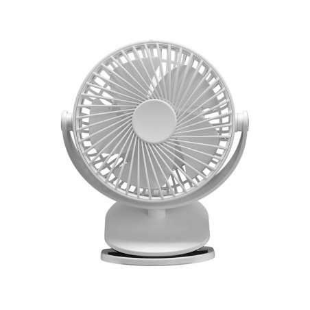 Ventilador con pinza y batería recargable Peñafiel (5W)