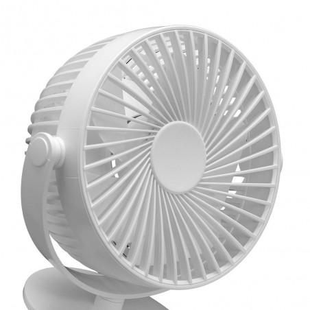 Ventilador con pinza y batería recargable Peñafiel (5W)