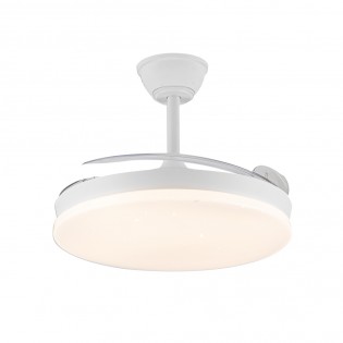 Ventilador LED con aspas retráctiles Covery Evo CCT Dim Smart (72W)