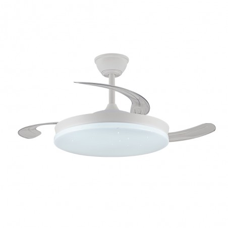 Ventilador LED con aspas retráctiles Covery Evo CCT Dim Smart (72W)