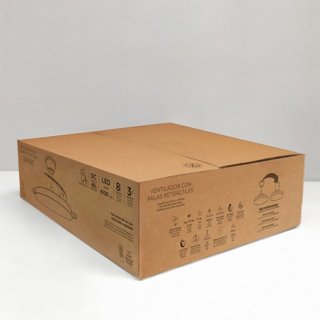 Ventilador LED con aspas retráctiles Covery Evo CCT Dim Smart (72W)