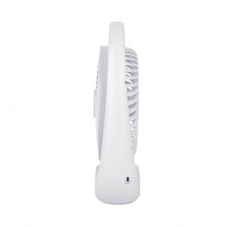 Ventilador recargable con luz LED y USB Aguila (5W)