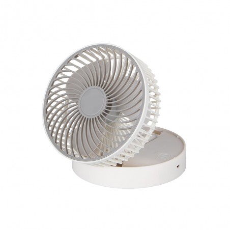 Ventilador con batería recargable y USB Jerico (5W)