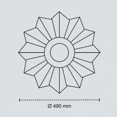 Plafón de techo LED Sun CCT Dim Smart (60W)