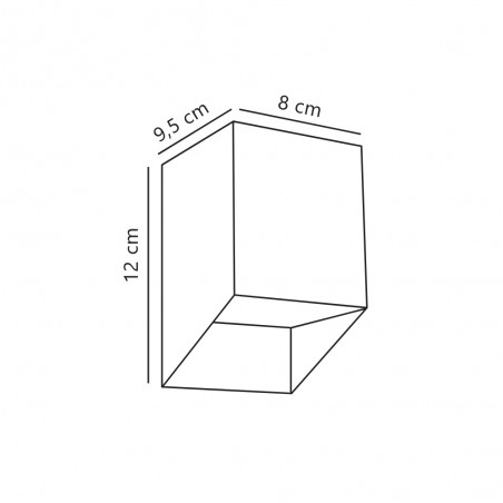 Aplique de pared de exterior Nico Square
