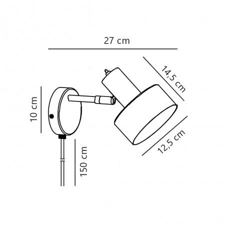 Aplique de pared Matis