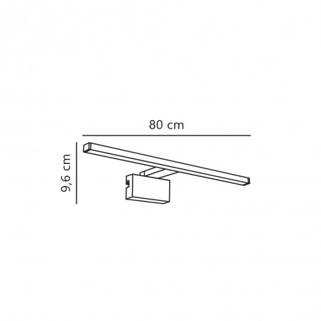 Aplique LED para baños Marlee 80 3000K (11.50W)