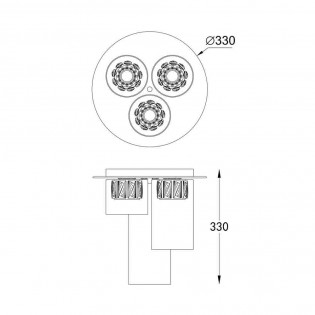 Plafón de techo LED Gem (5W)