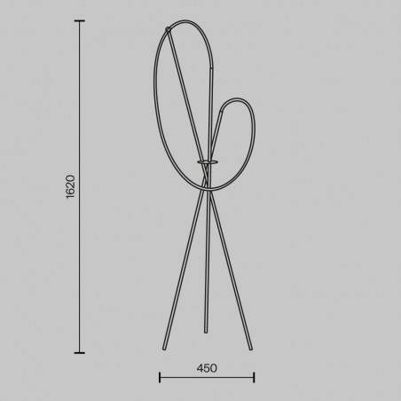 Lámpara de pie LED Crochet (36W)