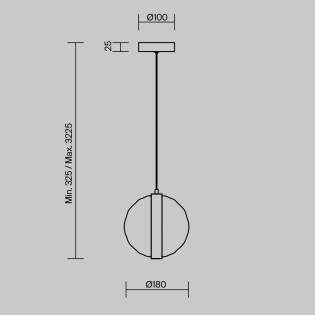 Lámpara colgante LED Misterio (6W)