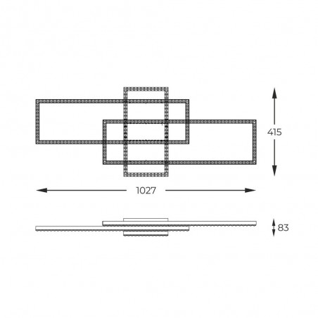 Plafón de techo LED Ervi CCT (52W)