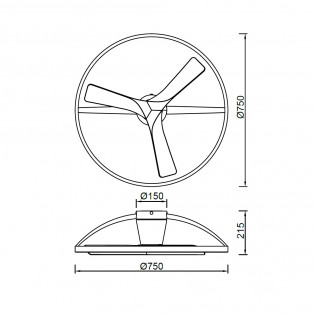 Ventilador de techo LED Nepal II CCT Dim (32W)