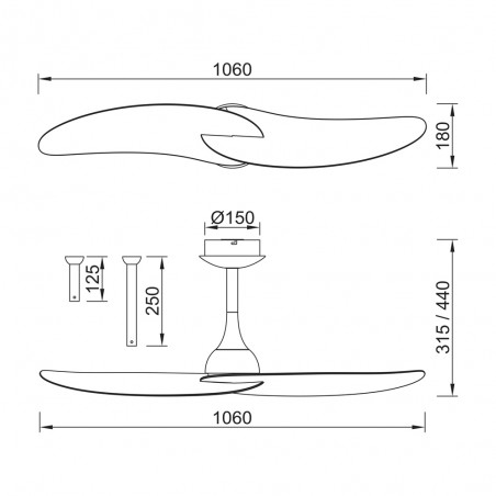 Ventilador de techo Ipanema II