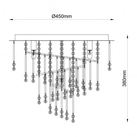 Plafón de techo Terre (6 Luces)