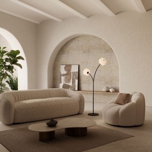 Lámpara de pie Flow (2 luces)