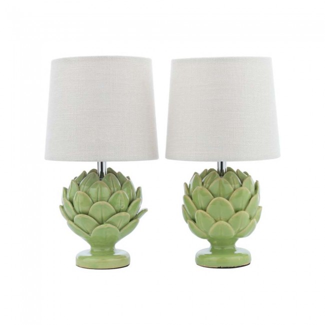 pack de 2 lamparas de mesa artichoke