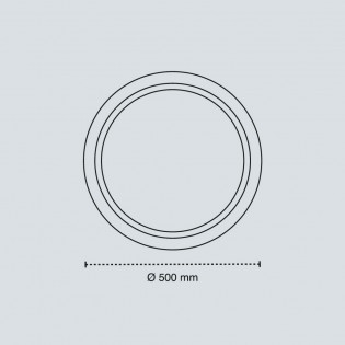 Plafón de techo LED Atlas 3CCT Dim (72W)