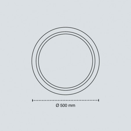 Plafón de techo LED Atlas 3CCT Dim (72W)