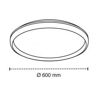 Plafón de techo LED Charly 3CCT Dim (80W)