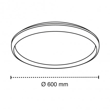 Plafón de techo LED Charly 3CCT Dim (80W)