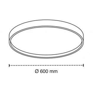 Plafón de techo LED Panam 3CCT Dim (80W)