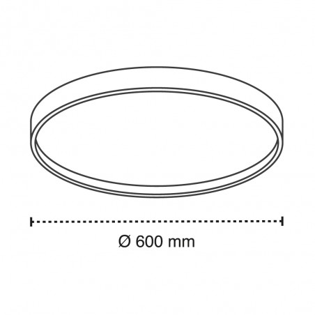 Plafón de techo LED Panam 3CCT Dim (80W)