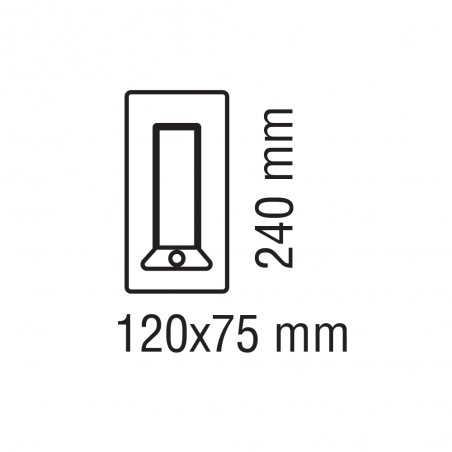 Aplique de exterior LED solar con sensor Liot (5W)